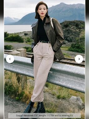 Petite Studio Reign Wool Pants- XS